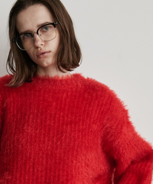 Auntie Rosa Holiday（アンティローザホリデー）の「ラメフェザーヤーンプルオーバー（ニット/セーター・レディース・ブルー/ブラック/ピンク/レッド/イエロー・FREE）」の22枚目の写真