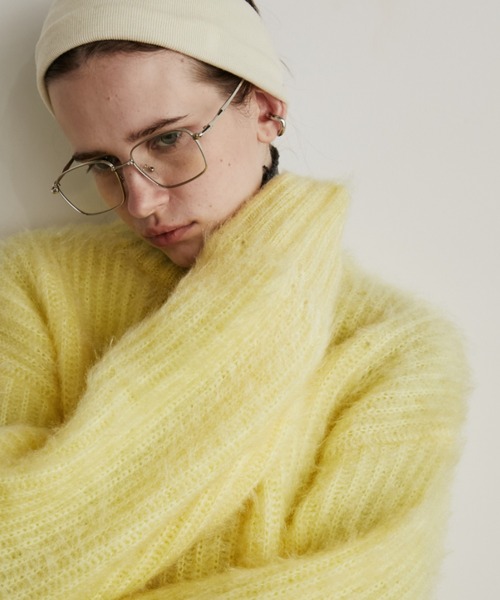 こ*様 揚*食様 （OURsローズ着用) sansangear Flare ca ラメフェザーヤーンプルオーバー（ニット/セーター）｜Auntie Rosa