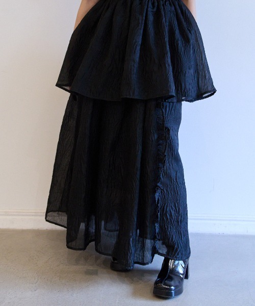 HONEYMIHONEY jacquard frill skirt新品タグ付き セール】【ZOZO限定】jacquard frill skirt（スカート）｜HONEY