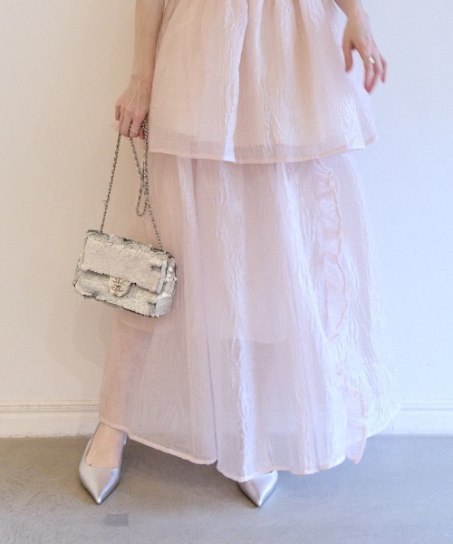 セール】【ZOZO限定】jacquard frill skirt（スカート）｜HONEY