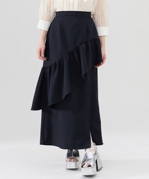 アシメフリルスカート