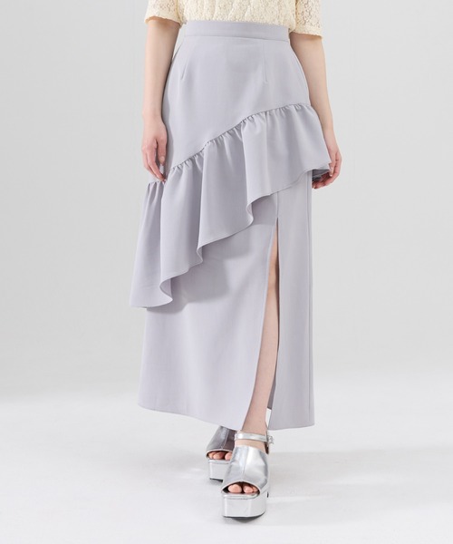 REDYAZEL（レディアゼル）の「アシメフリルスカート（スカート・レディース・ブラック/ブルー/グレー・SMALL/MEDIUM）」の20枚目の写真