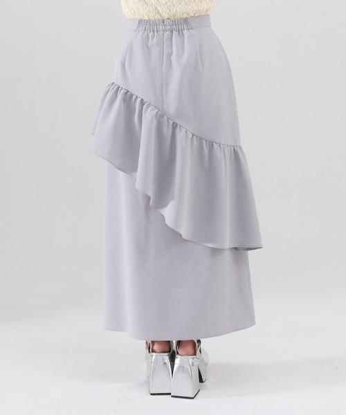 REDYAZEL（レディアゼル）の「アシメフリルスカート（スカート・レディース・ブラック/ブルー/グレー・SMALL/MEDIUM）」の22枚目の写真