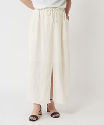 LIVETART | 麻混ツイルスリットスカート(スカート)