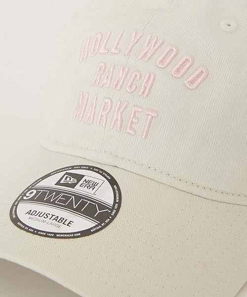 HOLLYWOOD RANCH MARKET（ハリウッドランチマーケット）の「NEWERA HRM ９TWENTYWINDOWSIGN LOGO CAP（キャップ・メンズ・アイボリー/ブラック・ONE SIZE）」の5枚目の写真