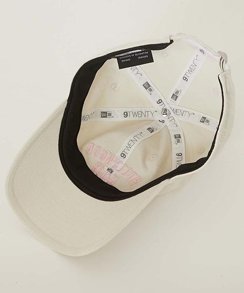 HOLLYWOOD RANCH MARKET（ハリウッドランチマーケット）の「NEWERA HRM ９TWENTYWINDOWSIGN LOGO CAP（キャップ・メンズ・アイボリー/ブラック・ONE SIZE）」の8枚目の写真