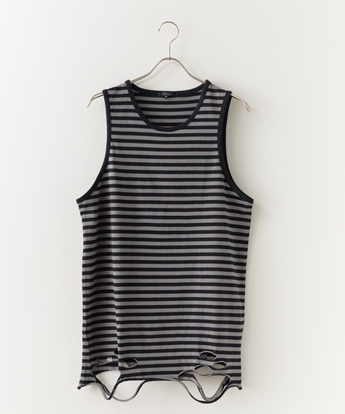 ROOPTOKYO（ループトウキョウ）の「ダメージ加工タンクトップ（タンクトップ・メンズ・グレー系その他/グレー/ホワイト系その他/ホワイト/ブラック・FREE）」の18枚目の写真