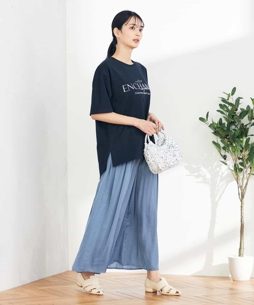 a.v.v(アーヴェヴェ)の「【コットン100%】クラシックロゴTシャツ(Tシャツ/カットソー・レディース・チャコールグレー/ホワイト/ネイビー・36/38/40/42/34)」の8枚目の写真