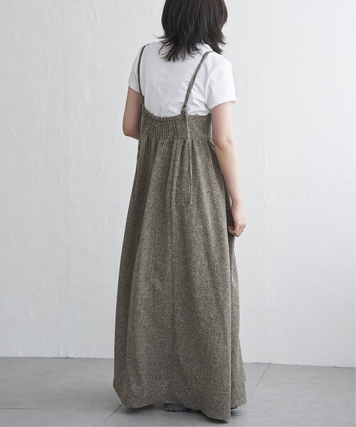 VENCEEXCHANGE（ヴァンスエクスチェンジ）の「サマーツィードキャミワンピース（ワンピース・レディース・ブラック/アイボリー/グレー/ブラウン・FREE）」の21枚目の写真