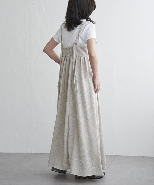 VENCEEXCHANGE（ヴァンスエクスチェンジ）の「サマーツィードキャミワンピース（ワンピース・レディース・ブラック/アイボリー/グレー/ブラウン・FREE）」の5枚目の写真