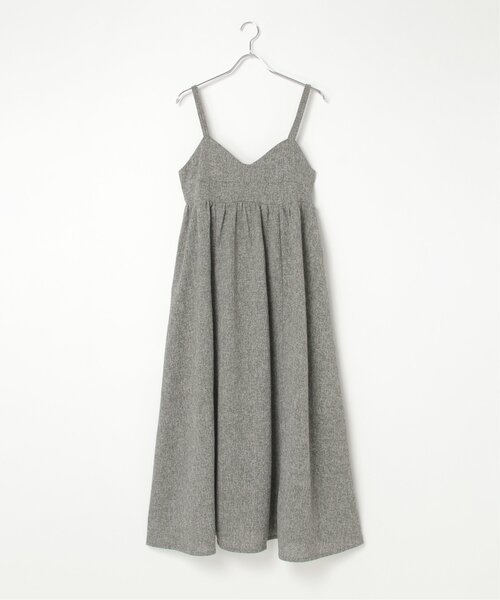 VENCEEXCHANGE（ヴァンスエクスチェンジ）の「サマーツィードキャミワンピース（ワンピース・レディース・ブラック/アイボリー/グレー/ブラウン・FREE）」の7枚目の写真