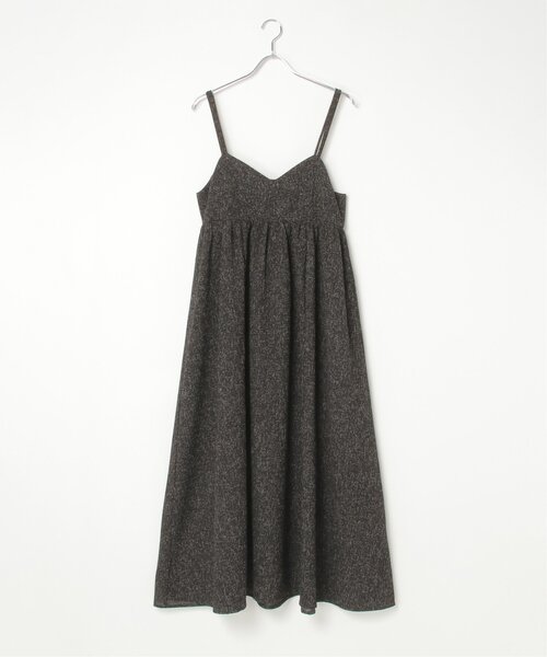VENCEEXCHANGE（ヴァンスエクスチェンジ）の「サマーツィードキャミワンピース（ワンピース・レディース・ブラック/アイボリー/グレー/ブラウン・FREE）」の10枚目の写真
