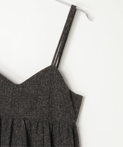 VENCEEXCHANGE（ヴァンスエクスチェンジ）の「サマーツィードキャミワンピース（ワンピース・レディース・ブラック/アイボリー/グレー/ブラウン・FREE）」の12枚目の写真