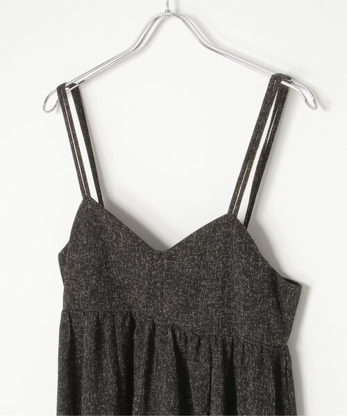 VENCEEXCHANGE（ヴァンスエクスチェンジ）の「サマーツィードキャミワンピース（ワンピース・レディース・ブラック/アイボリー/グレー/ブラウン・FREE）」の14枚目の写真
