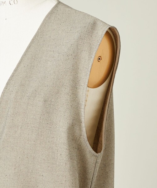 conte シルク　ディープVネック　ベスト UNITED ARROWS｜<conte>シルク ディープVネック ベスト