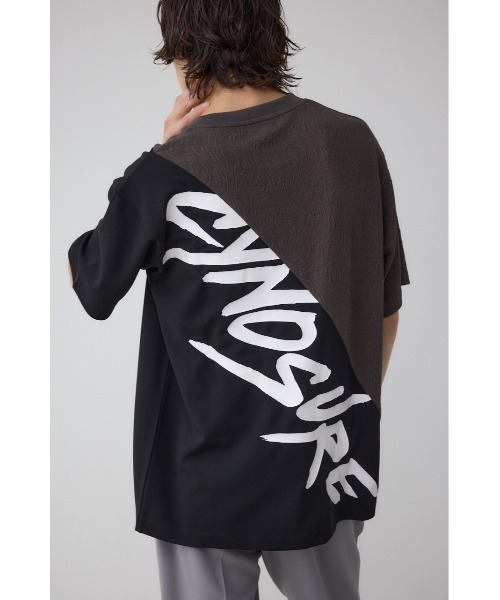 AZUL by moussy(アズールバイマウジー)の「異素材スウィッチンググラフィックTシャツ(Tシャツ/カットソー・メンズ・ブラック系その他/グレー系その他/ホワイト系その他・SMALL/MEDIUM/LARGE)」の3枚目の写真