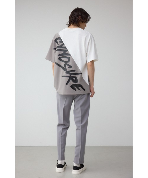 AZUL by moussy(アズールバイマウジー)の「異素材スウィッチンググラフィックTシャツ(Tシャツ/カットソー・メンズ・ブラック系その他/グレー系その他/ホワイト系その他・SMALL/MEDIUM/LARGE)」の5枚目の写真