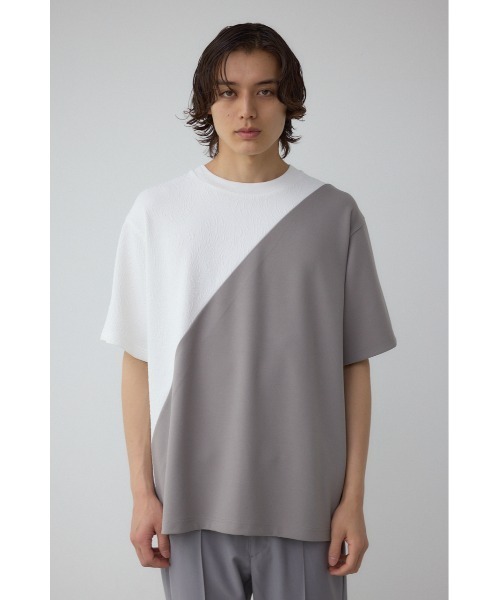 AZUL by moussy(アズールバイマウジー)の「異素材スウィッチンググラフィックTシャツ(Tシャツ/カットソー・メンズ・ブラック系その他/グレー系その他/ホワイト系その他・SMALL/MEDIUM/LARGE)」の6枚目の写真