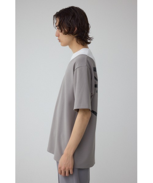 AZUL by moussy(アズールバイマウジー)の「異素材スウィッチンググラフィックTシャツ(Tシャツ/カットソー・メンズ・ブラック系その他/グレー系その他/ホワイト系その他・SMALL/MEDIUM/LARGE)」の7枚目の写真