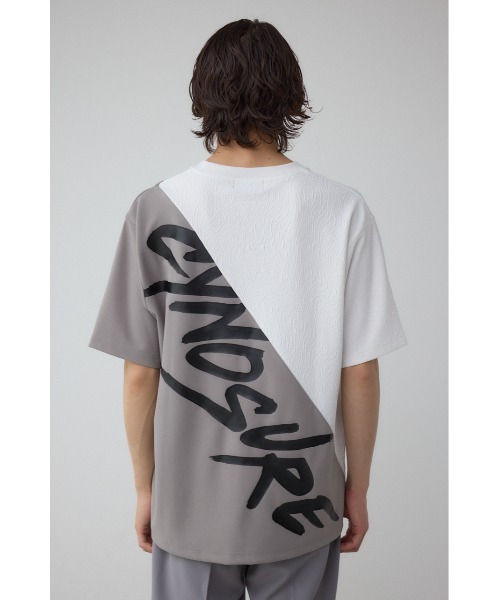 AZUL by moussy(アズールバイマウジー)の「異素材スウィッチンググラフィックTシャツ(Tシャツ/カットソー・メンズ・ブラック系その他/グレー系その他/ホワイト系その他・SMALL/MEDIUM/LARGE)」の8枚目の写真