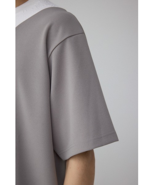 AZUL by moussy(アズールバイマウジー)の「異素材スウィッチンググラフィックTシャツ(Tシャツ/カットソー・メンズ・ブラック系その他/グレー系その他/ホワイト系その他・SMALL/MEDIUM/LARGE)」の11枚目の写真