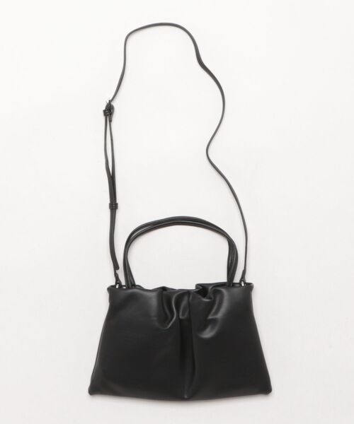 cache cache(カシュ カシュ)の「カシュカシュ cachecache / タック入り2wayショルダー(ショルダーバッグ・レディース・シルバー/ブラック/ホワイト・FREE)」の10枚目の写真