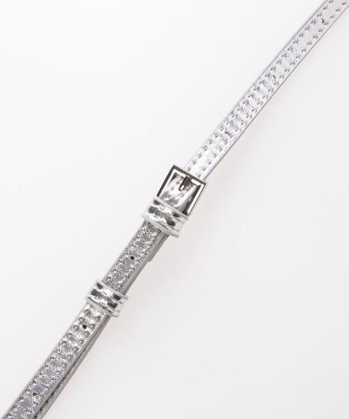cache cache(カシュ カシュ)の「カシュカシュ cachecache / タック入り2wayショルダー(ショルダーバッグ・レディース・シルバー/ブラック/ホワイト・FREE)」の5枚目の写真