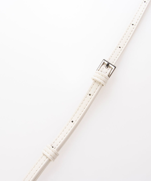 cache cache(カシュ カシュ)の「カシュカシュ cachecache / タック入り2wayショルダー(ショルダーバッグ・レディース・シルバー/ブラック/ホワイト・FREE)」の17枚目の写真