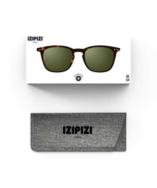 IZIPIZI(イジピジ)の「【IZIPIZI/イジピジ】SUN POLARIZED#E Iconic trapeze(サングラス・メンズ・ダークブラウン/ブラック/イエロー・FREE)」の8枚目の写真