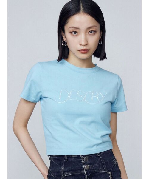 tシャツ パールロゴTシャツ レディース セール】パールロゴTシャツ（Tシャツ/カットソー）｜EMODA