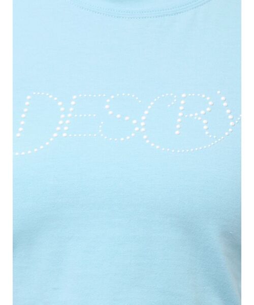 EMODA（エモダ）の「パールロゴTシャツ（Tシャツ/カットソー・レディース・グレー/ブルー/ブラック/ホワイト・FREE）」の14枚目の写真