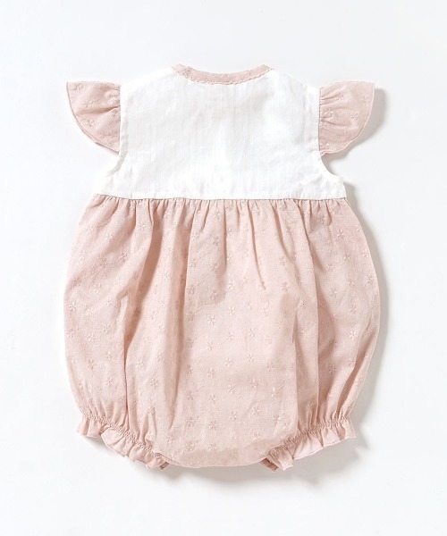 10mois（ディモワ）の「【10mois(ディモワ)】レースロンパース プリミー(小さめ)サイズ（ロンパース・キッズ・ホワイト/ピンク・50cm）」の15枚目の写真