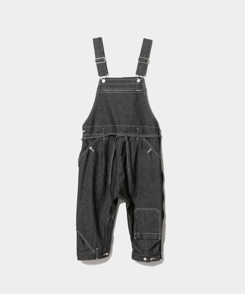 beautiful people(ビューティフルピープル)の「double-end left handtwill denim overall(サロペット/オーバーオール・レディース・ブラック/インディゴブルー・38)」の2枚目の写真