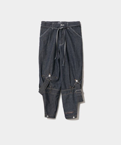 beautiful people(ビューティフルピープル)の「double-end left handtwill denim overall(サロペット/オーバーオール・レディース・ブラック/インディゴブルー・38)」の6枚目の写真