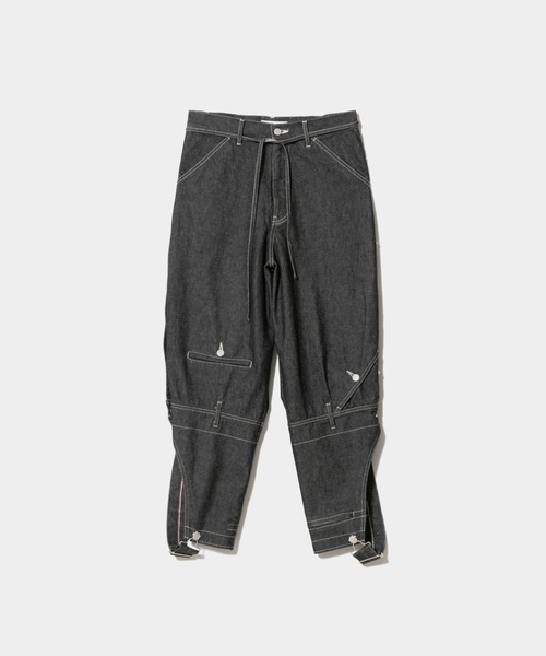 beautiful people(ビューティフルピープル)の「double-end left handtwill denim overall(サロペット/オーバーオール・レディース・ブラック/インディゴブルー・38)」の7枚目の写真