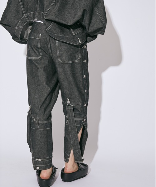 beautiful people(ビューティフルピープル)の「double-end left handtwill denim overall(サロペット/オーバーオール・レディース・ブラック/インディゴブルー・38)」の12枚目の写真