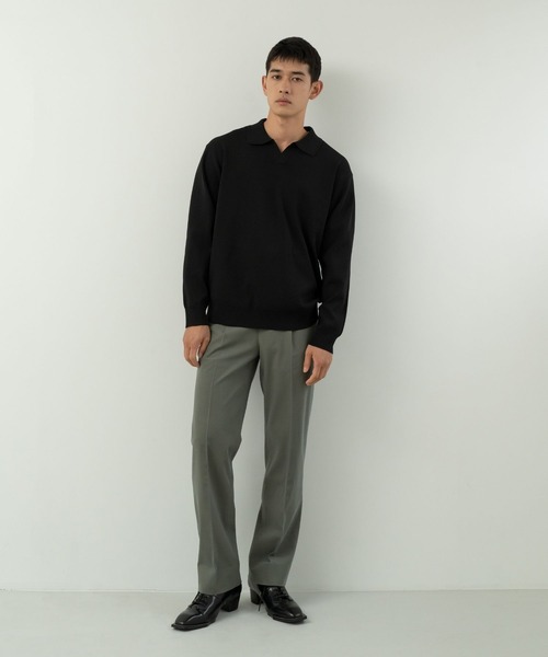 Blank Product.(ブランクプロダクト)の「5functionKnit polo(ポロシャツ・メンズ・ブラック/マルチ・M/L)」の3枚目の写真