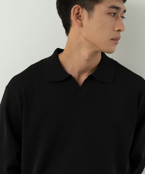 Blank Product.(ブランクプロダクト)の「5functionKnit polo(ポロシャツ・メンズ・ブラック/マルチ・M/L)」の6枚目の写真