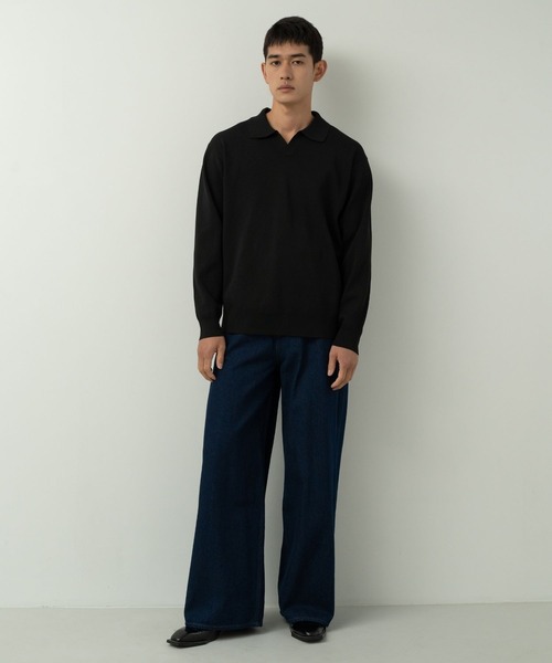 Blank Product.(ブランクプロダクト)の「5functionKnit polo(ポロシャツ・メンズ・ブラック/マルチ・M/L)」の10枚目の写真