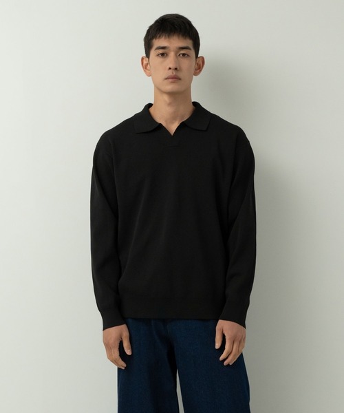 Blank Product.(ブランクプロダクト)の「5functionKnit polo(ポロシャツ・メンズ・ブラック/マルチ・M/L)」の4枚目の写真