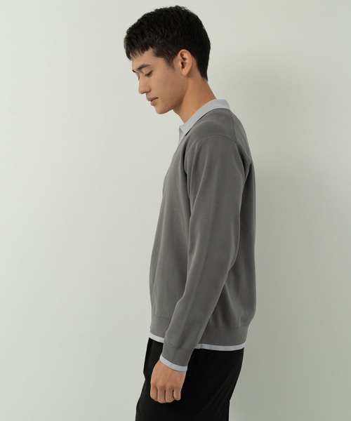 Blank Product.(ブランクプロダクト)の「5functionKnit polo(ポロシャツ・メンズ・ブラック/マルチ・M/L)」の13枚目の写真