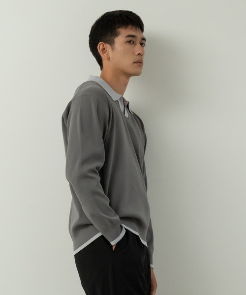 Blank Product.(ブランクプロダクト)の「5functionKnit polo(ポロシャツ・メンズ・ブラック/マルチ・M/L)」の16枚目の写真