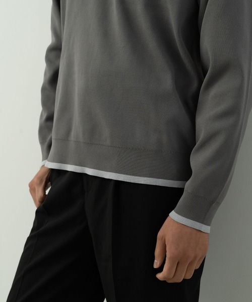 Blank Product.(ブランクプロダクト)の「5functionKnit polo(ポロシャツ・メンズ・ブラック/マルチ・M/L)」の19枚目の写真