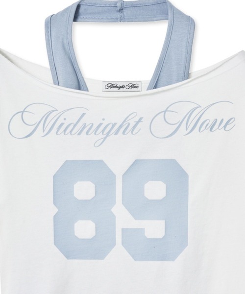 Midnight Move（ミッドナイトムーブ）の「Midnight Move／SET89 T（Tシャツ/カットソー・レディース・チャコール/ホワイト・FREE）」の21枚目の写真