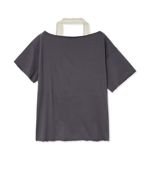 Midnight Move（ミッドナイトムーブ）の「Midnight Move／SET89 T（Tシャツ/カットソー・レディース・チャコール/ホワイト・FREE）」の17枚目の写真