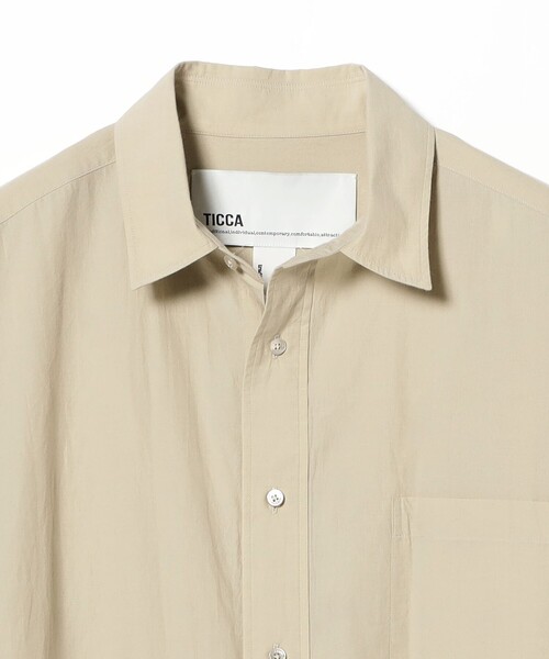 TICCA / コットン スクエア ビッグシャツ（シャツ/ブラウス）｜TICCA