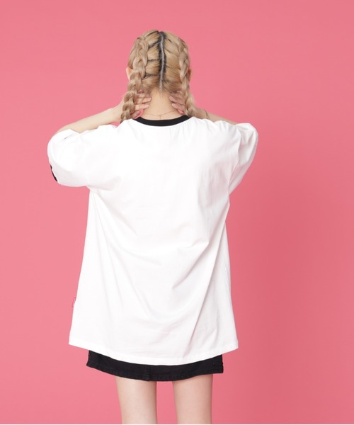 L.H.P（エルエイチピー）の「VENTIQUE/ベンティーク/トリムTee（Tシャツ/カットソー・レディース・ブラック/ホワイト・FREE）」の5枚目の写真