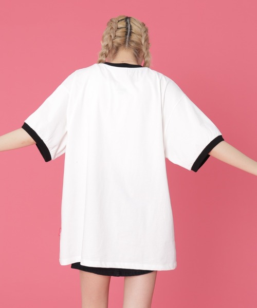 L.H.P（エルエイチピー）の「VENTIQUE/ベンティーク/トリムTee（Tシャツ/カットソー・レディース・ブラック/ホワイト・FREE）」の6枚目の写真