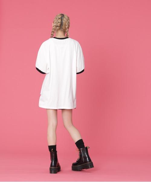 L.H.P（エルエイチピー）の「VENTIQUE/ベンティーク/トリムTee（Tシャツ/カットソー・レディース・ブラック/ホワイト・FREE）」の10枚目の写真