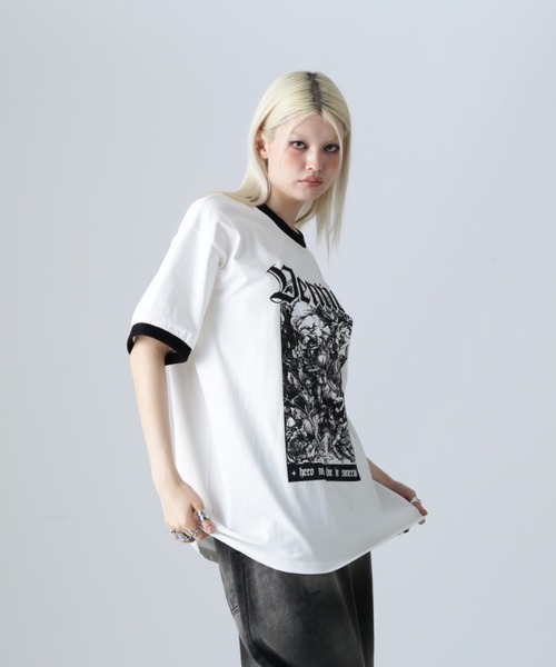 tシャツ VENTIQUE/ベンティーク/トリムTee レディース メンズ セール】VENTIQUE/ベンティーク/トリムTee（Tシャツ/カットソー